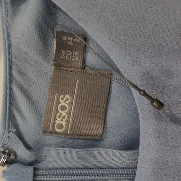 ASOS Light Periwinkle Blue Sleeveless Formal Prom Dress - Size 2 - Picture 5 of 10